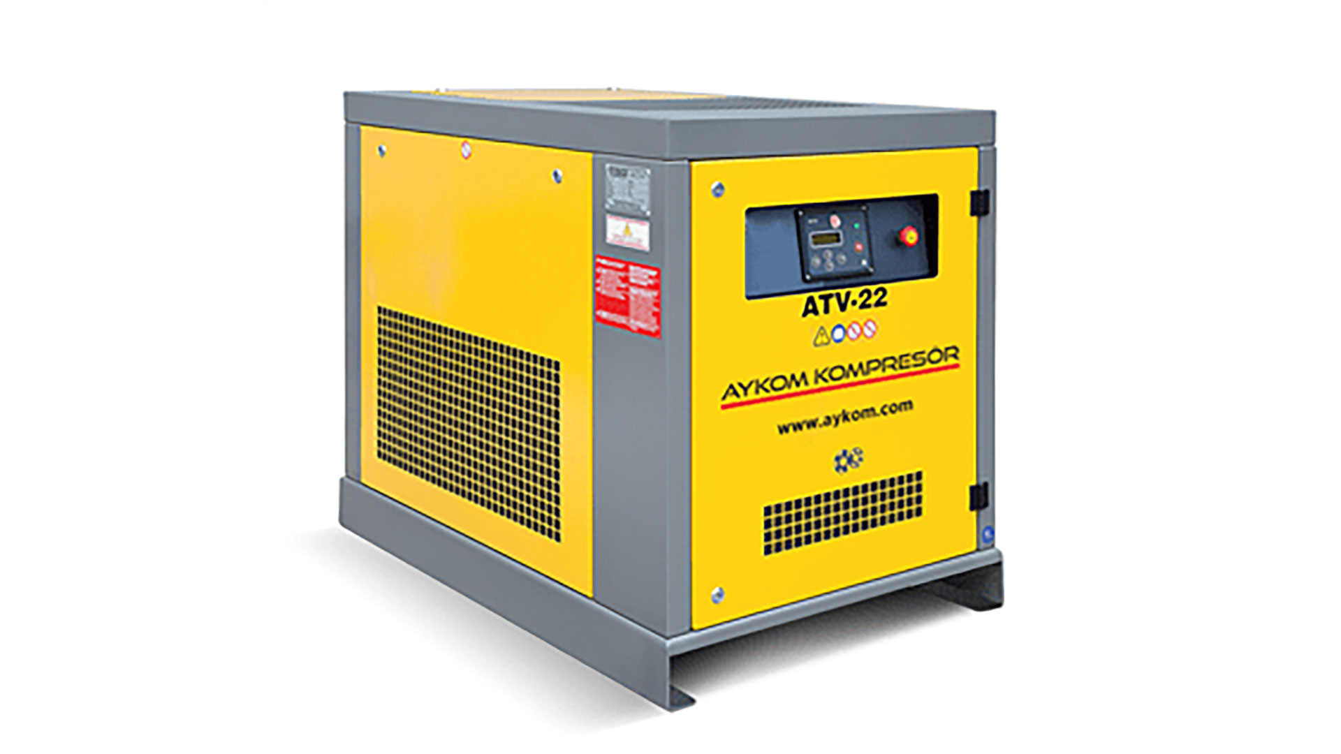 Belt drive air screw compressors